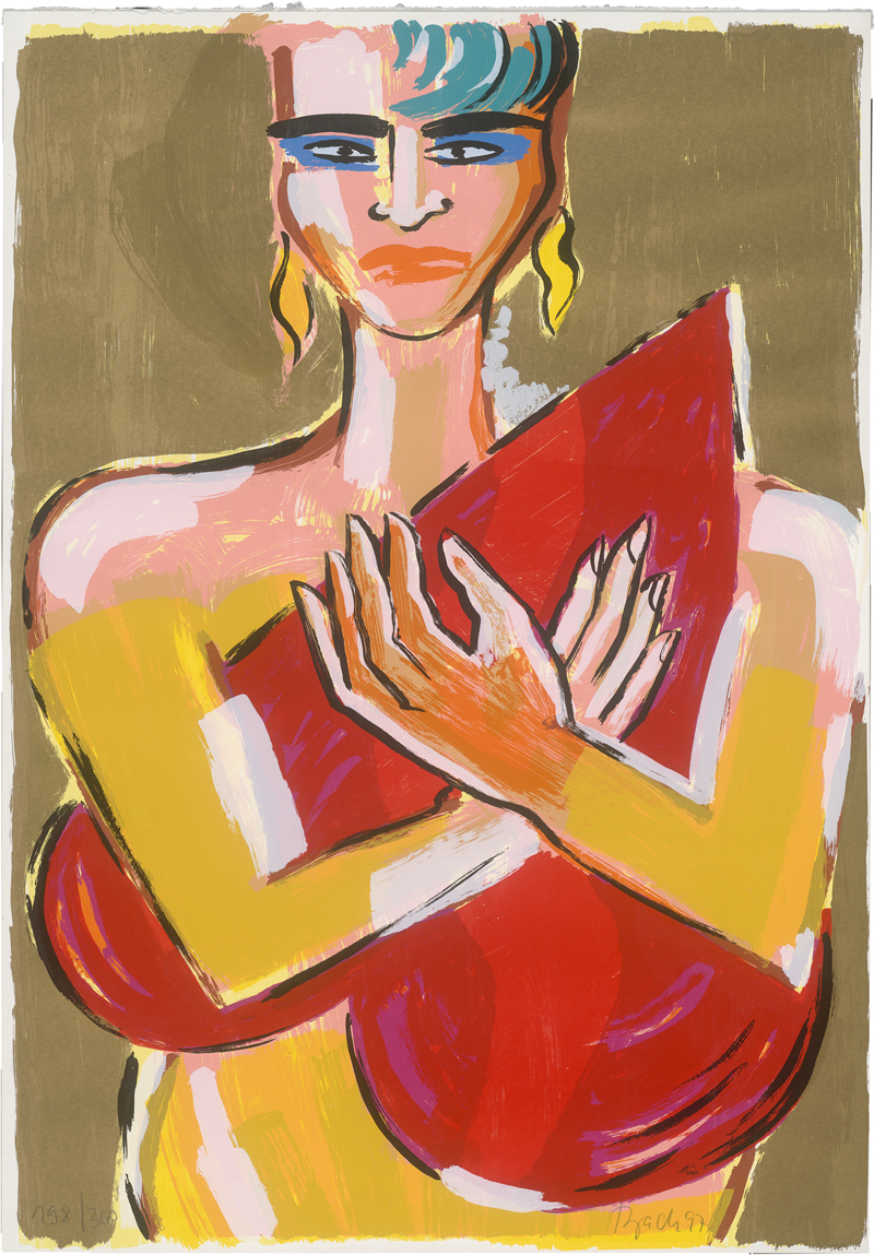 Lot 8013, Auction  126, Bach, Elvira, Frau mit Herz