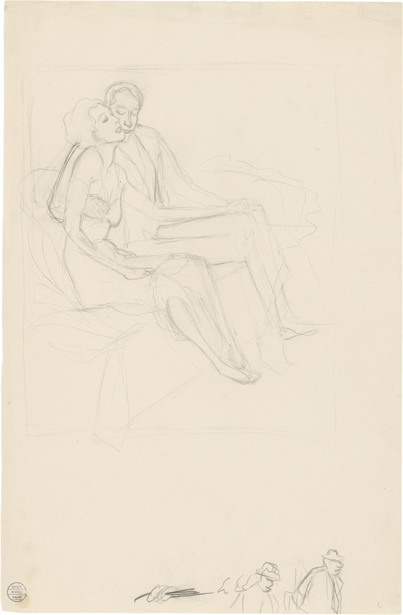 Lot 8027, Auction  126, Bauer, Rudolf, Liebespaar