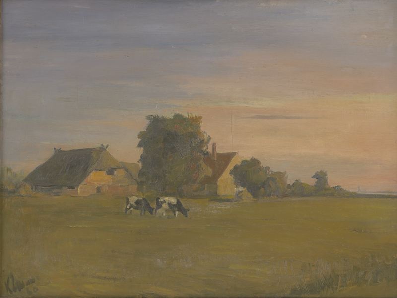 Lot 8141, Auction 126, Klamann, Kurt, Weidelandschaft bei Zingst