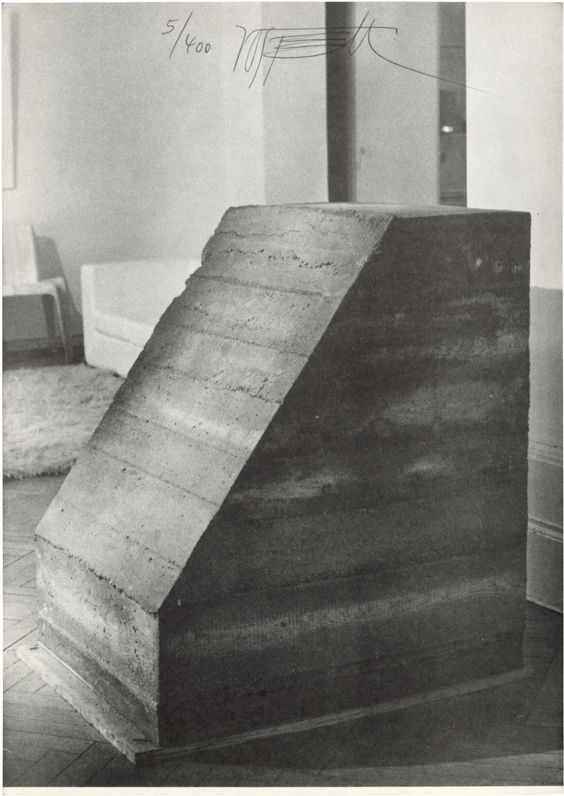 Lot 8295, Auction 126, Vostell, Wolf, Betonierungen