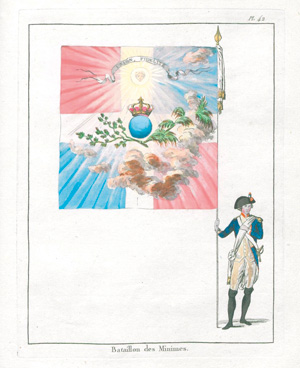 Lot 445, Auction  127, Moreau, Jean-Michel, Collection entière des drapeaux de l'armée nationale parisienne