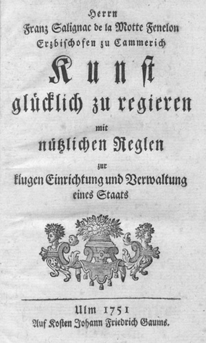 Los 517 - Fénélon, François de Salignac de la Mothe - Kunst glücklich zu regieren - 0 - thumb