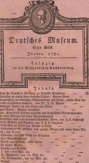 Lot 2023, Auction  127, Deutsches Museum, Hrsg. von H. C. Boie u. a., 12 (von 13) Jgge