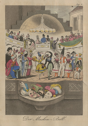 Los 2216 - Chimani, Leopold - Folge von 6 Hebelzug-Billets. Kolorierte Kupfertafeln  - 1 - thumb