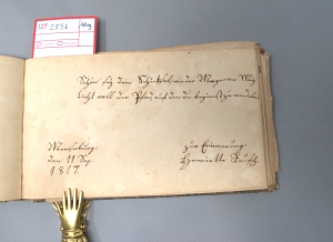 Los 2536 - Stammbuch - einer jungen Dame in Merseburg. 1811-1820 - 11 - thumb