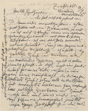 Los 2611 - Kubin, Alfred - 2 Briefe und 1 Postkarte an Mizi Klein-Gierth. 1933-1935 - 0 - thumb