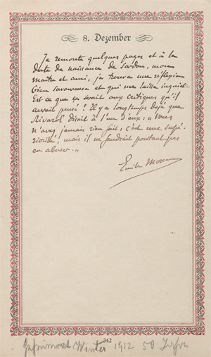 Lot 2639, Auction  127, Mascagni, Pietro, Albumblatt. 1893