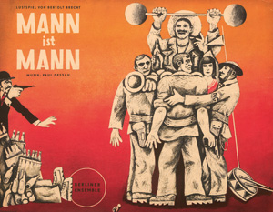 Lot 3382, Auction  127, Berliner Ensemble und Brecht, Bertolt, 10 Theaterplakate zu Aufführungen des Berliner Ensembles, darunter zu Stücken von Berholt Brecht