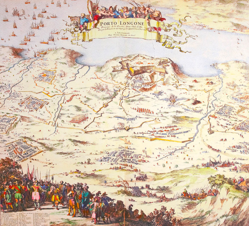 Lot 115, Auction  127, Blaeu, Johannes, Porto Longone Forteresse de la Toscane, Dans l'Isle d'Elbe