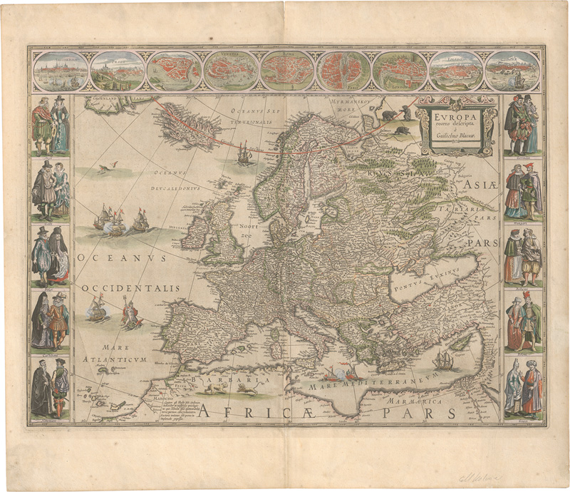 Lot 116, Auction 127, Blaeu, Willem Janszoon, Europa recens descripta
