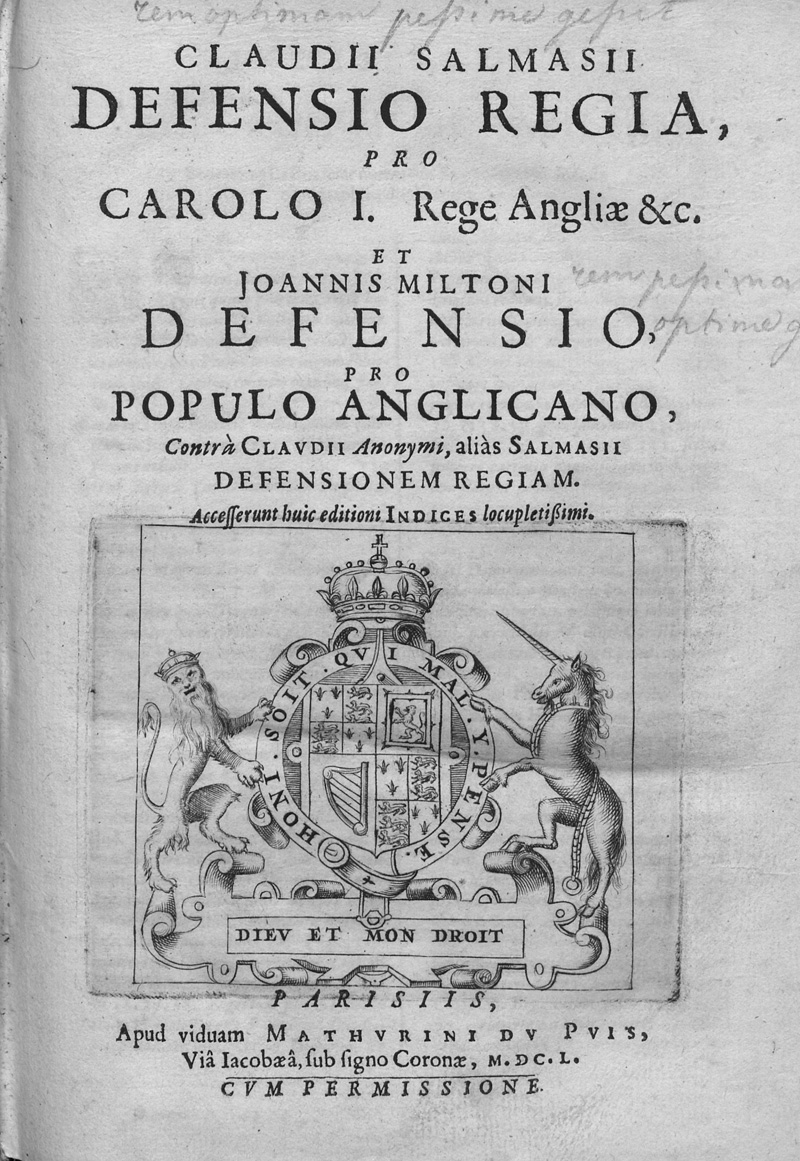 Lot 157, Auction  127, Saumaise, Claude und Karl I. von England, Defensio regia, pro Carolo I. rege Angliae