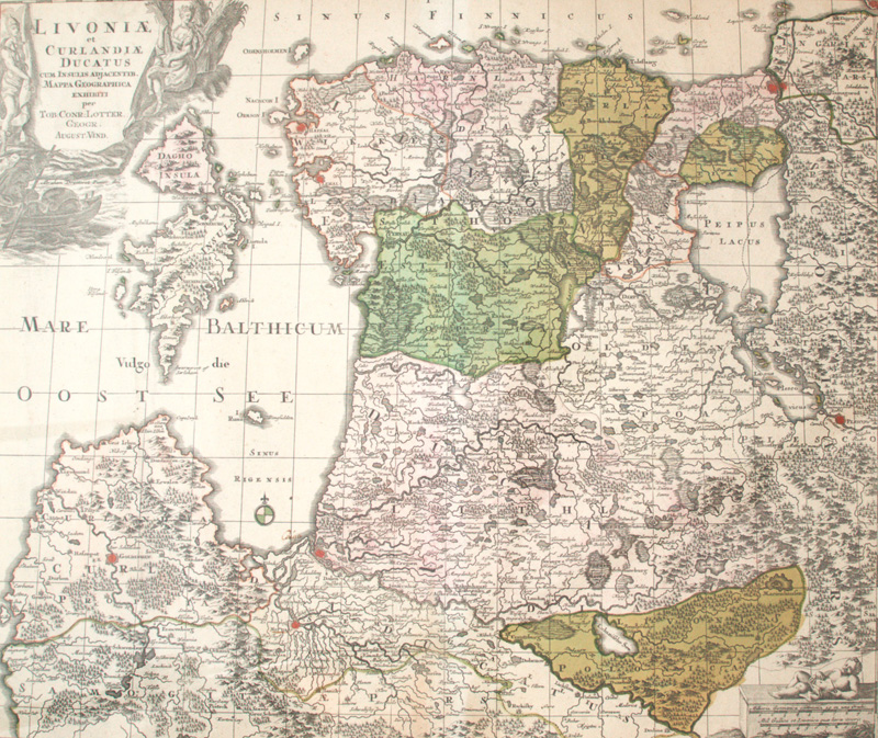 Lot 161, Auction  127, Lotter, Tobias Conrad, Livoniae et Curlandiae Ducatus cum insulis adjacentibus
