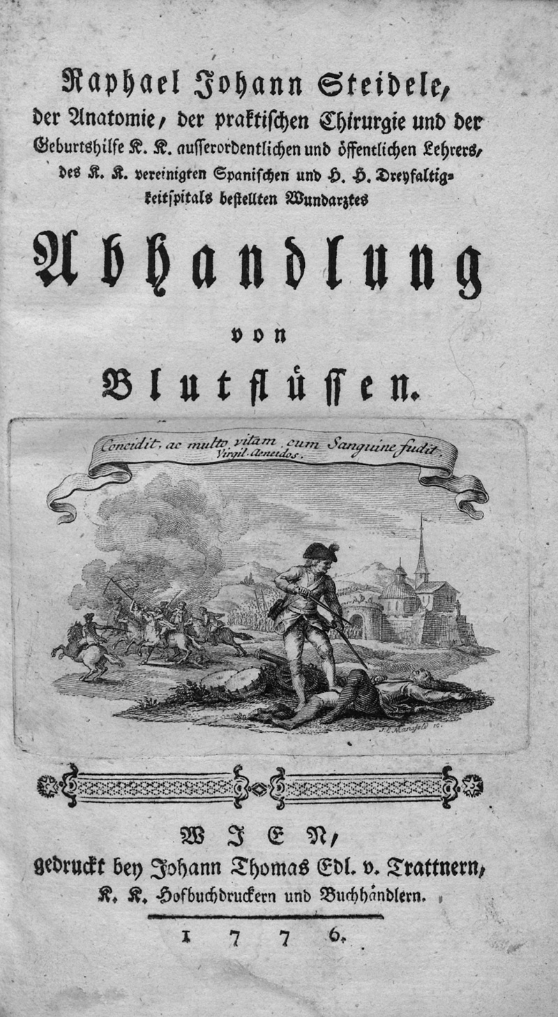 Lot 325, Auction 127, Steidele, Raphael Johann, Abhandlung von Blutflüssen