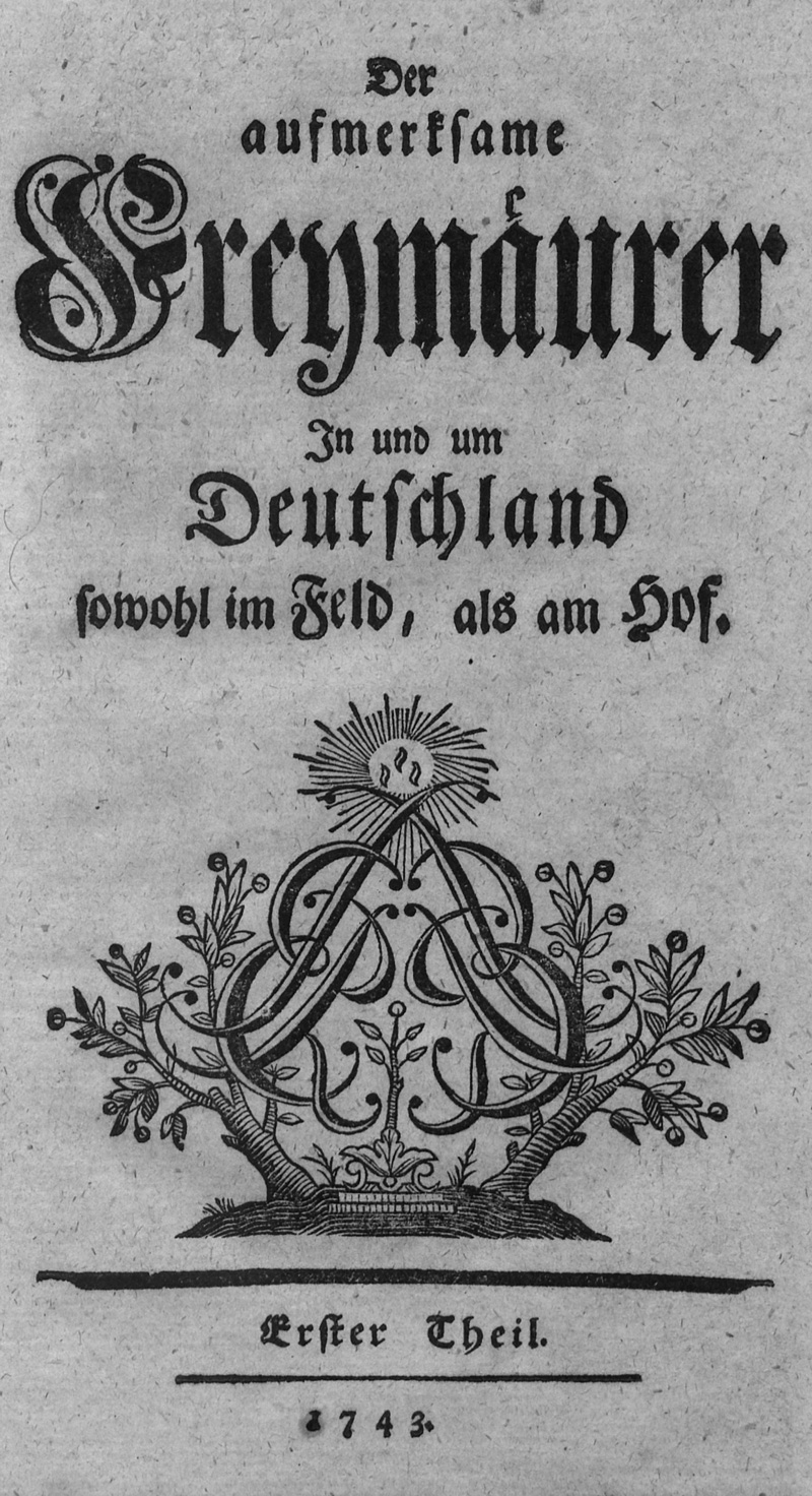 Lot 418, Auction 127, aufmerksame Freymäurer, Der, in und um Deutschland sowohl im Feld, als am Hof