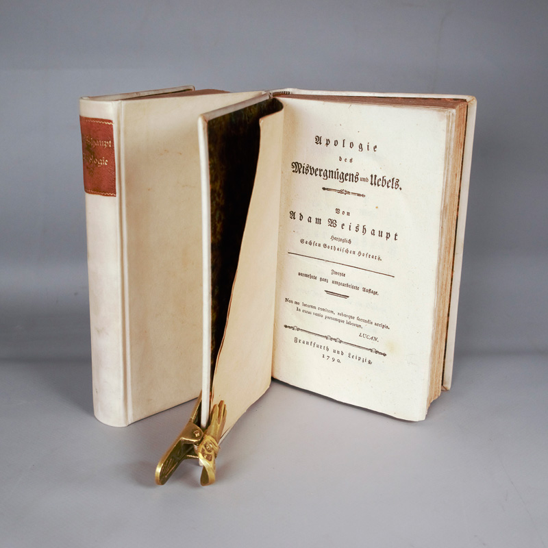 Lot 432, Auction 127, Weishaupt, Adam, Apologie des Misvergnügens und Uebels