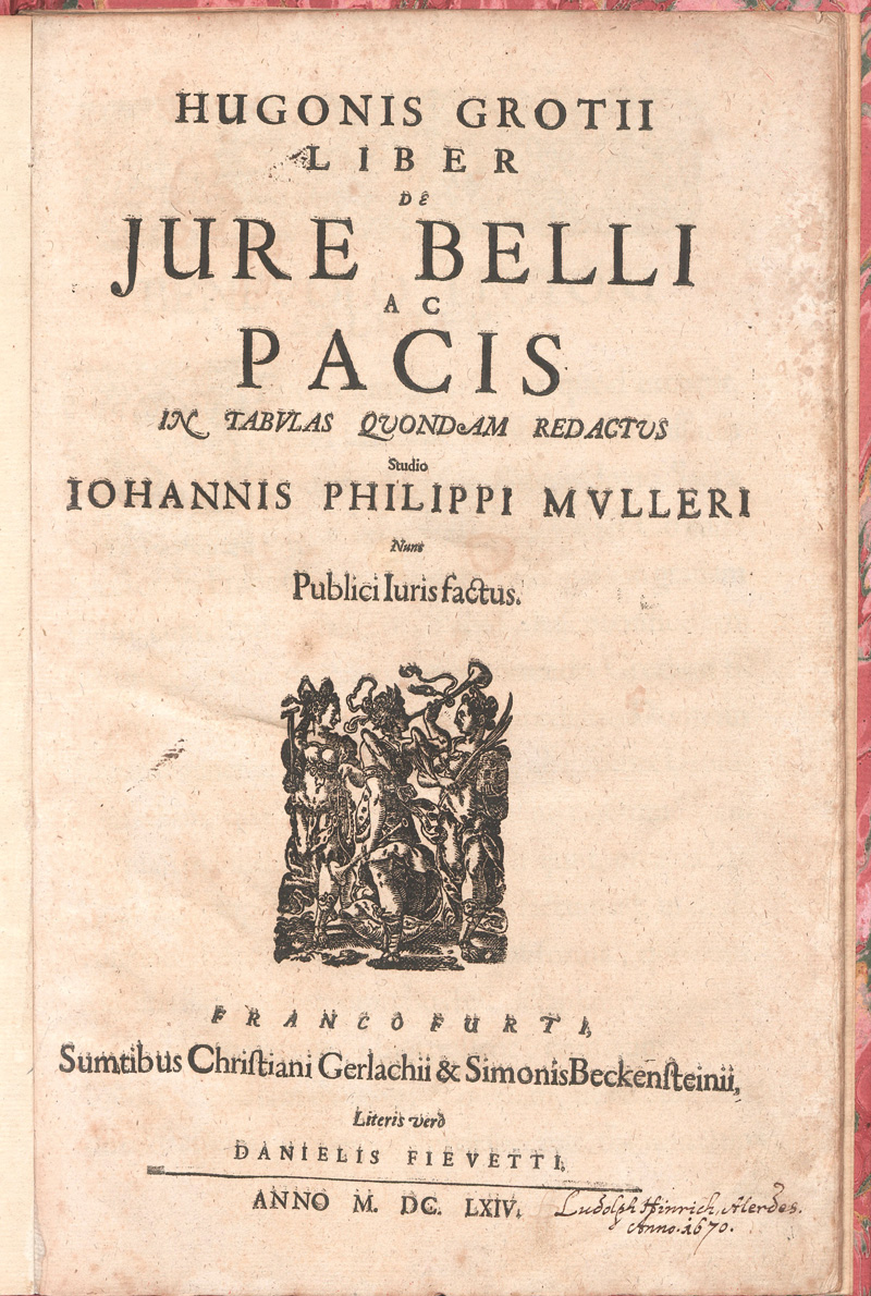 Lot 522, Auction 127, Grotius, Hugo, Liber De jure belli ac pacis in tabulas