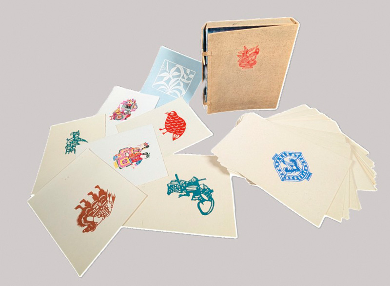 Lot 608, Auction 127, Chinesische Scherenschnitte, Art populaire de decoupage en Chine. Mit 98 Farbholzschnitten.