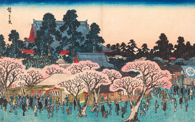 Lot 616, Auction 127, Hiroshige, Ando Ichiryusai, Der Kinryûzan Tempel (Kinryûzan no zu), aus der Serie "Berühmte Ansichten von Edo" (Kôto meisho).