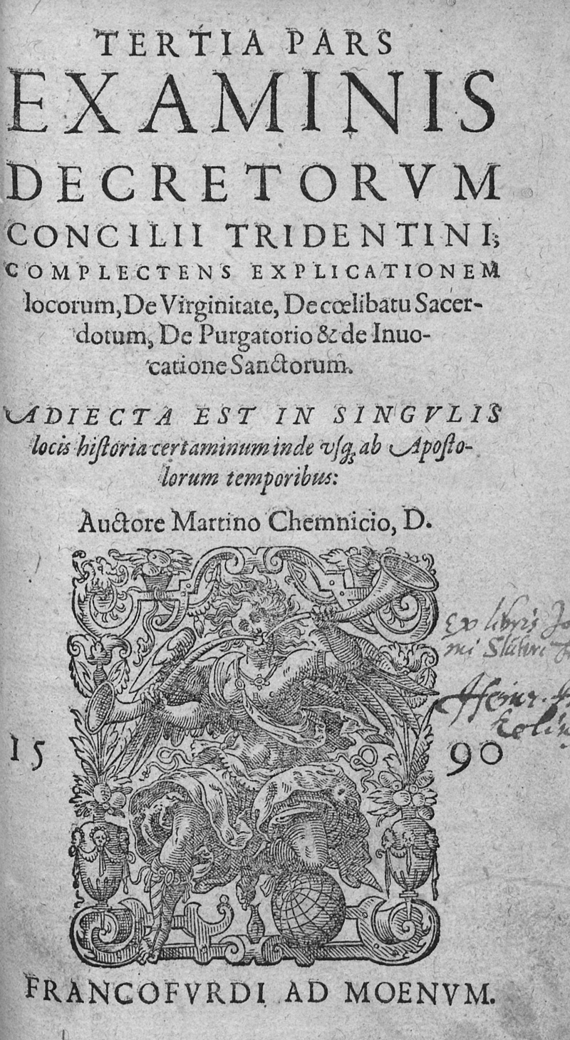 Lot 1099, Auction  127, Chemnitz, Martin, Examinis decretorum concilii Tridentini