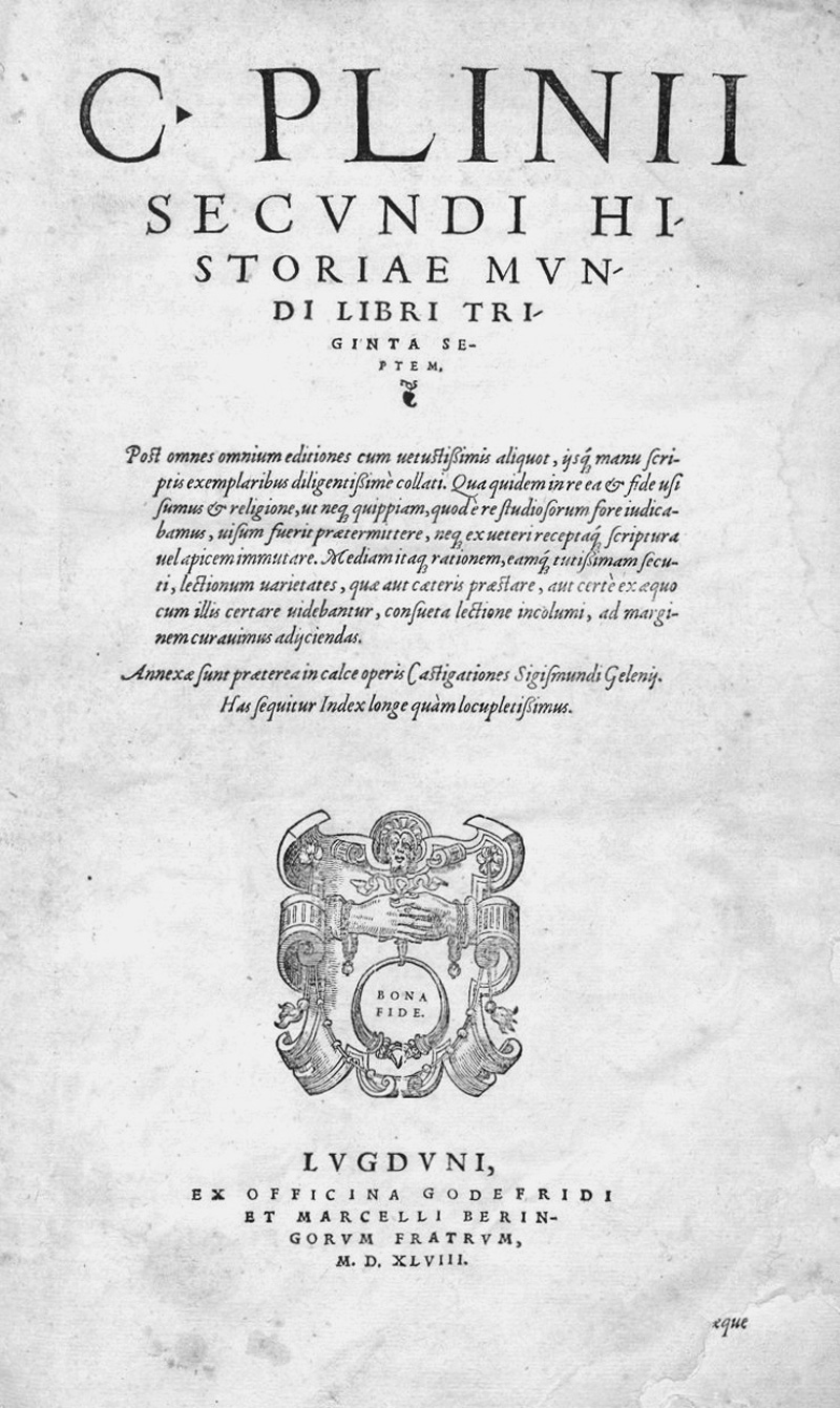 Lot 1183, Auction 127, Plinius Secundus, Gaius d. Ä., Historiae mundi libri triginta septem