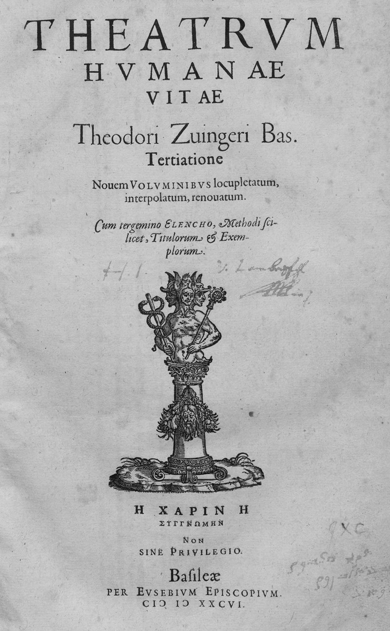 Lot 1217, Auction 127, Zwinger, Theodor, Theatrum humanae vitae