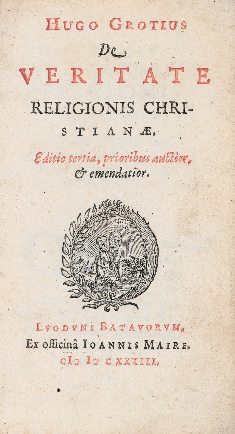 Lot 1247, Auction 127, Grotius, Hugo, De Veritate religiobis christianae