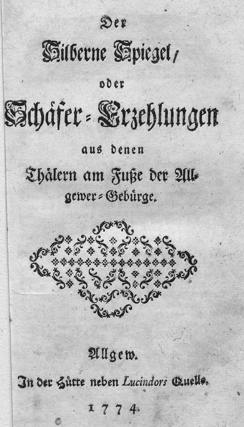 Lot 2154, Auction 127, silberne Spiegel, Der, oder Schäfer-Erzhelungen aus denen Thälern am Fuße der Allgeuer-Gebürge