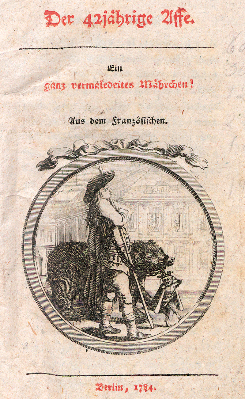 Lot 2157, Auction 127, Steinsberg, Karl Franz Guolfinger von, Der 42jährige Affe