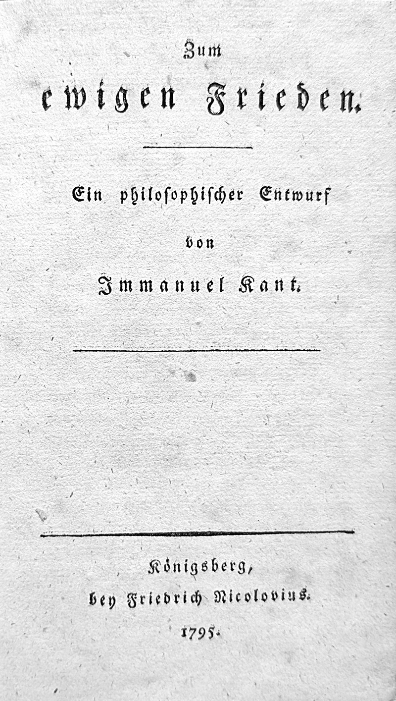 Lot 2181, Auction 127, Kant, Immanuel, Zum ewigen Frieden