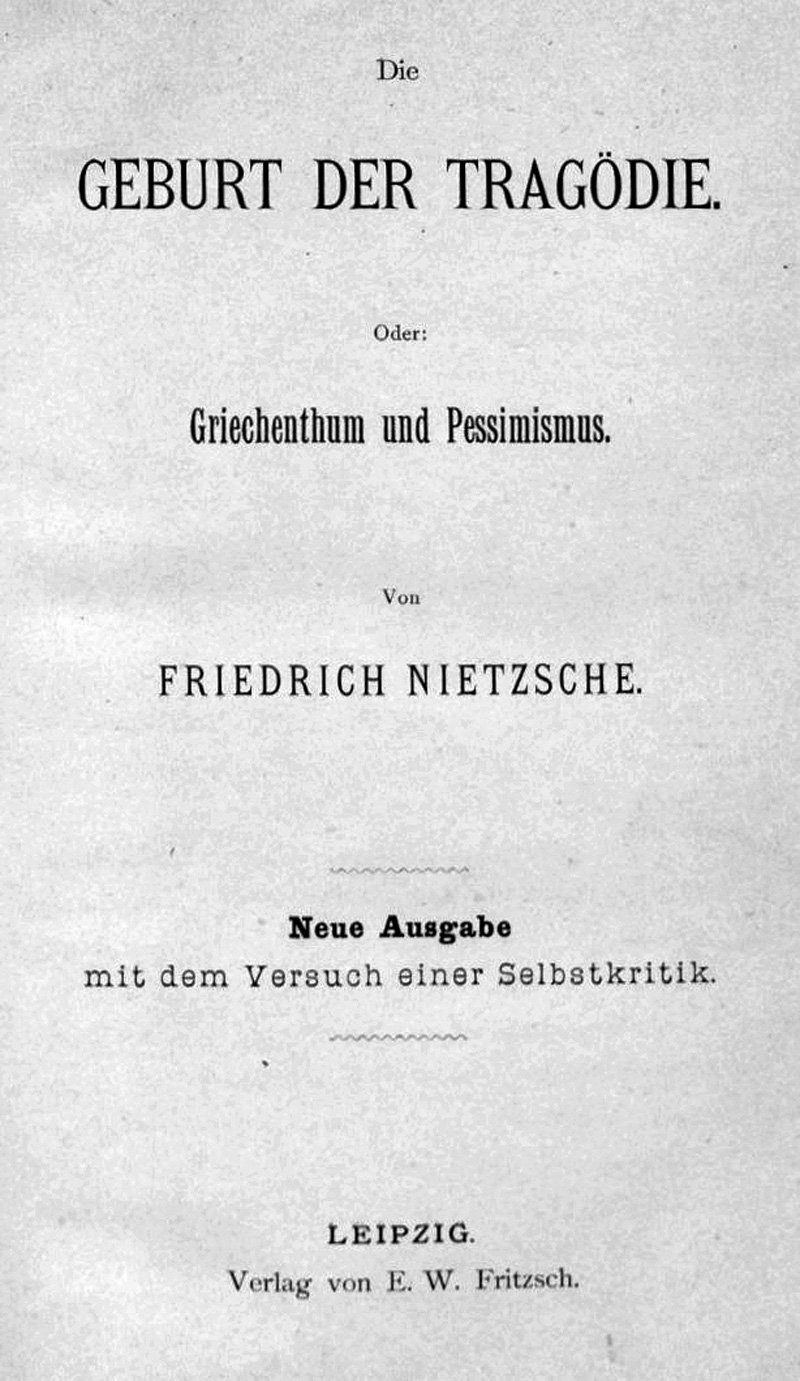 Lot 2187, Auction 127, Nietzsche, Friedrich, Die Geburt der Tragödie