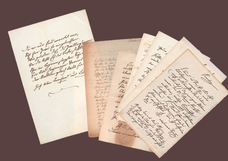 Lot 2524, Auction  127, Holtei, Carl von, 9 Briefe und 1 Gedichtmanuskript. 1823-1873
