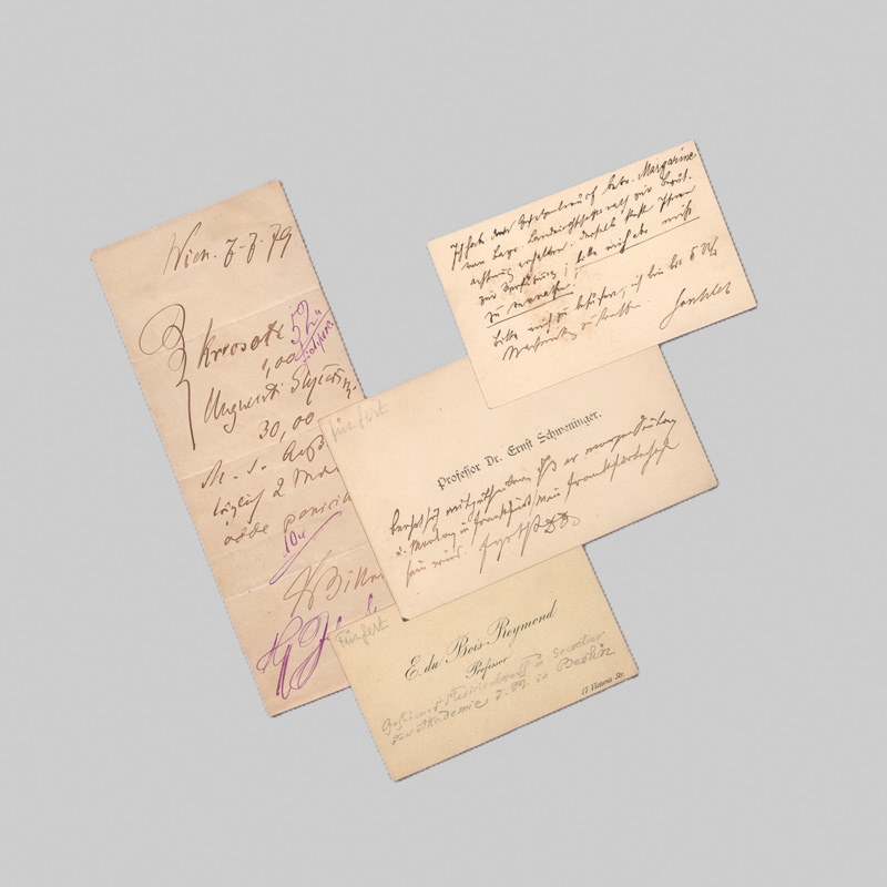 Lot 2555, Auction 127, Billroth, Theodor, Signiertes Rezept mit 3 Beilagen. 1879