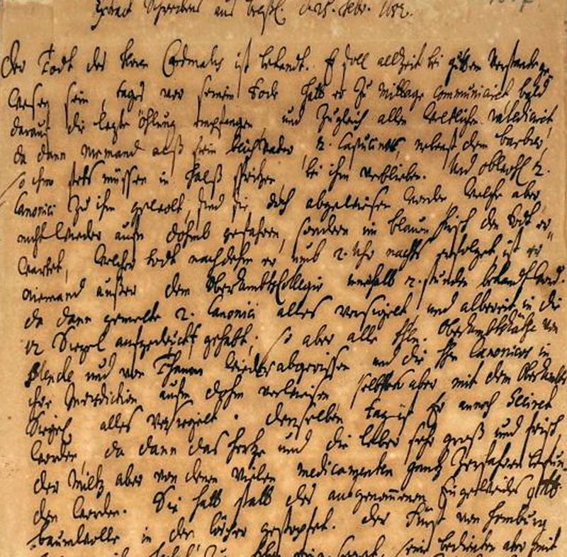 Lot 2584, Auction 127, Friedrich, Landgraf von Hessen-Darmstadt, Bericht über sein Ableben und Begräbnis. 1682