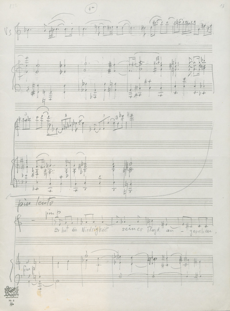 Lot 2638, Auction 127, Martin, Frank, Signiertes Musikmanuskript. Um 1968