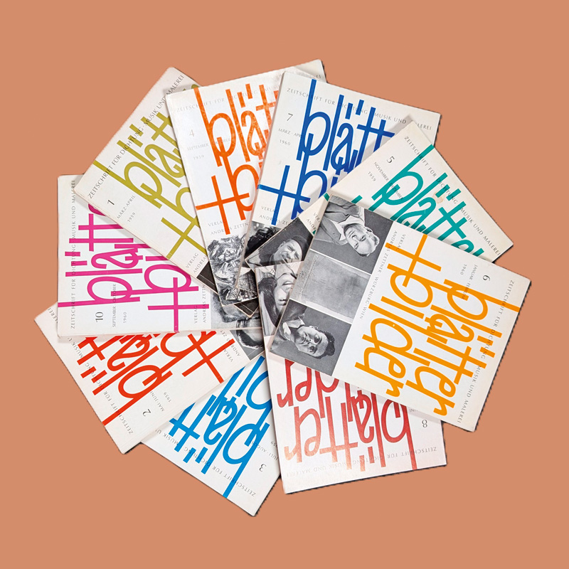 Lot 3041, Auction 127, blätter + bilder, Eine Zeitschrift für Dichtung, Musik und Malerei. 14 Hefte (alles)