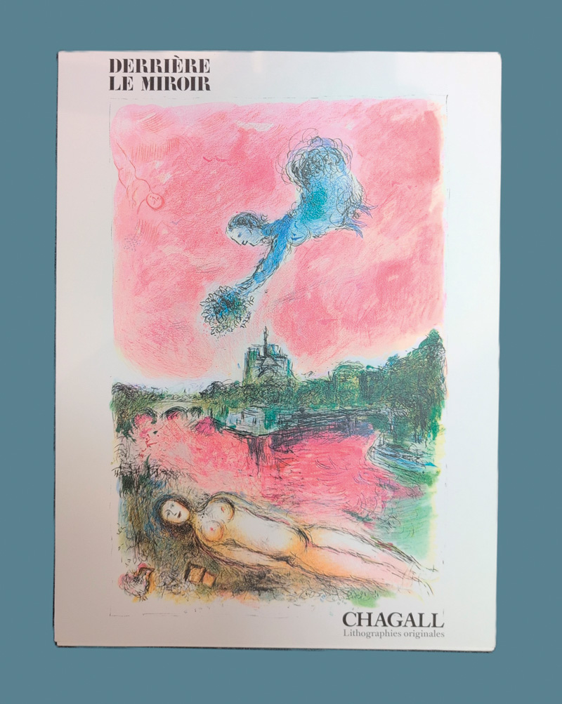 Lot 3060, Auction 127, Derrière le Miroir und Chagall, Marc - Illustr., No. 246. Chagall. Paris, Maeght, 1981. - Mit einer Farblithographie