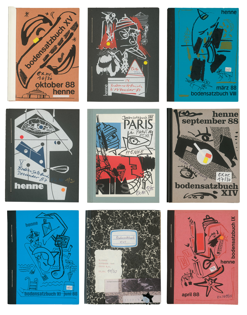 Lot 3141, Auction 127, Henne, Wolfgang, Bodensatzbuch. Nr. II-XVII sowie Kathedrale zur neuen deutschen Fröhlichkeit
