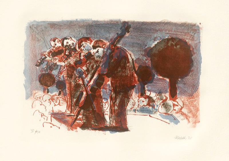 Lot 3229, Auction  127, Metzkes, Harald, 10 Farblithographien zum Thema Musik